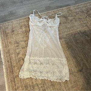 Shirley of Hollywood White Lace Chemise